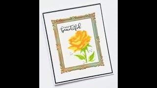 Altenew 3D Simple Frame Embossing Folder and Stencil [upl. by Waite]