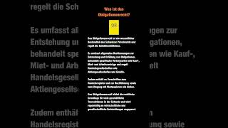 Was ist das Obligationenrecht [upl. by Marsh]