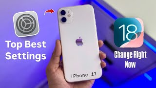 iOS 18 on iPhone 11  iOS 18 Top Best Settings for iPhone 11 [upl. by Siouxie]