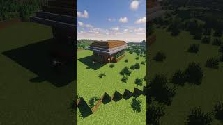 Minecraft Wooden Starter Base Tutorial minecraft starterhouse tutorial shorts [upl. by Derward556]