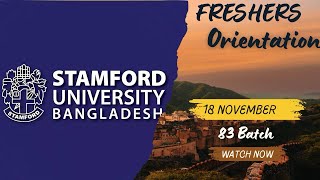 Freshers Orientation 83 batch Stamford University Bangladesh 🇧🇩  Orientation at Stamford [upl. by Quenby]