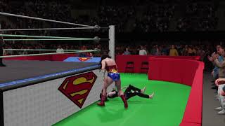 WWE 2K18 Wonder Woman vs Lois Lane  The Battle For Superman Part 1 Extreme Rules [upl. by Narret648]