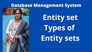 what is Entity set types of entity sets strong and weak entity sets ER model [upl. by Quartus]