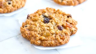 Chewy Oatmeal Raisin Cookies Recipe [upl. by Kidd]