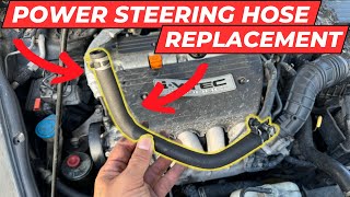 Honda Accord Power Steering Return Line Hose Replacement 20042007 [upl. by Iaras]