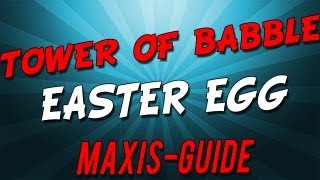 Easter Egg BO2 Zombie Tranzit Full Maxis Tower of Babble GUIDE [upl. by Joseito]