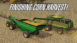 Wrapping up Corn harvest on Mercer County Diniz Farms Map Enhancement Project  EP9 [upl. by Nitsej]