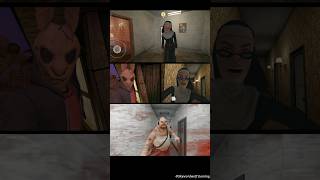 Horror Tale Vs Evil Nun 2 Vs Mr Meat 2 Vs Evil Nun Maze  Jumpscary Battle shorts ytshots gaming [upl. by Rexanna]