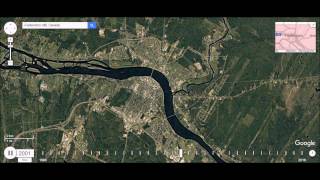 Fredericton NB  Urban Sprawl Time Lapse [upl. by Fortune]