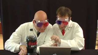 The Coke Zero amp Mentos Rocket Car  Make Your Own 3D Glasses [upl. by Idnim]