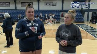 Womens Volleyball PostGame Interview vs Lycoming College [upl. by Anomahs]