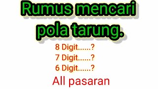 Rumus mencari pola tarung Angka tarung [upl. by Lamrert]