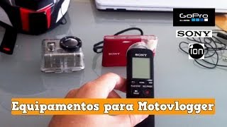 Escape na Cidade  Seja um Motovlogger  Conheça os Equipamentos Que Uso  GoPro Hero 2 e Sony [upl. by Ecnarret]