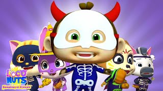 Cinq Petits Squelettes  Plus Halloween Chansons et Dessins Animés Vidéos Pour Enfants [upl. by Ttelracs]