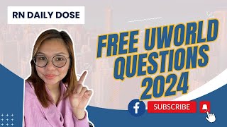 FREE UWORLD QUESTIONS 2024 FOR NCLEX l RN DAILY DOSE [upl. by Varhol191]