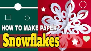 How to make paper snowflakespaper crafting [upl. by Purdum]