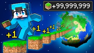 Recorriendo 100000000 de BLOQUES en Minecraft [upl. by Orose3]