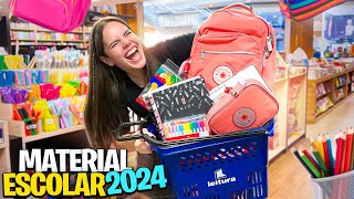 COMPRANDO MEU MATERIAL ESCOLAR 2024 [upl. by Llebyram]