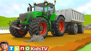 Harvester Tractor for Kids Harvesting Corn  Farm Trucks for Children [upl. by Foster]