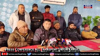 All Kargil Transport oppose 3rd Feb Kargil Bandth Call given by KDA [upl. by Aleda92]