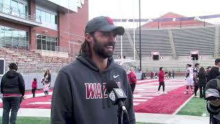 WSU Football Gardner Minshew II after Spring Game  42724 [upl. by Edison]