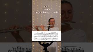 Bizet Carmen Entracte Flute Excerpt flute classicalmusic [upl. by Aicela]