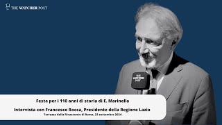 110 anni Marinella Francesco Rocca quotPrioritario internazionalizzare le imprese del made in Italyquot [upl. by Bobinette]