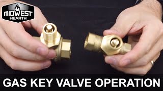 Gas Key Valve Operation for Gas Fire Pit and Gas Log Sets  Midwest Hearth [upl. by Amberly176]