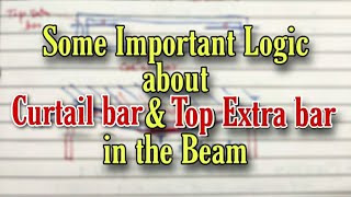 Some Important logic about Curtail bar and Top Extra bar in the Beam  Engineering Tactics [upl. by Sikorski]