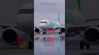 First Transavia Airbus  A321Neo Schiphol Show shorts [upl. by Adanama]