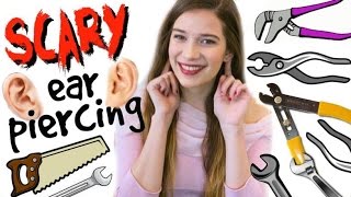 MY SCARY EAR PIERCING STORY [upl. by Euv666]