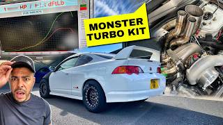 THE INTEGRA GOT A MONSTER TURBO KIT AND MADE CRAZY POWER [upl. by Ajssatan]