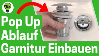 Pop Up Ablaufgarnitur Einbauen ✅GENIALE ANLEITUNG Wie Waschbecken Push Open Ablaufventil Montieren [upl. by Nevaed165]