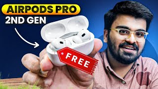 Airpods Pro 2nd Gen Unboxing  Airpods 4 Review  Airpods Pro Free With Macbook For Students  Hindi [upl. by Kassie61]