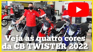 🔥 CB TWISTER 250F 2022 VEJA TODAS AS CORES DISPONÍVEIS [upl. by Kellsie]