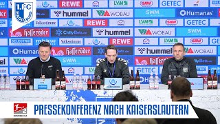 Pressekonferenz nach dem Heimspiel gegen den 1 FC Kaiserslautern [upl. by Enelym]