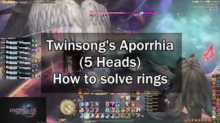 FFXIV Endwalker  Endsinger Extreme  5 Heads Rings guide Twinsong [upl. by Aihsenrad]