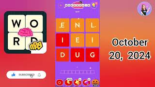 WordBrain Halloween Event October 20 2024  All Parts Answers [upl. by Ahsotan342]