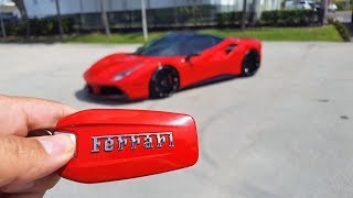 Ferrari 488 GTB Novitec Engine Start Up amp Drive Exterior and Interior at Prestige Imports Miami [upl. by Stanly]