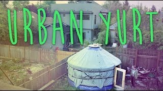 Urban Yurt living  Packs in a few hours  Rocketstove [upl. by Etnasa]