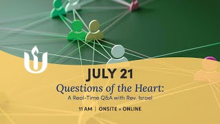 Questions of the Heart A RealTime QampA with Rev Israel led by Rev Israel Buffardi [upl. by Fonseca]