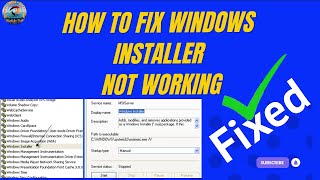 How to fix Windows Installer not working properly [upl. by Eveineg]