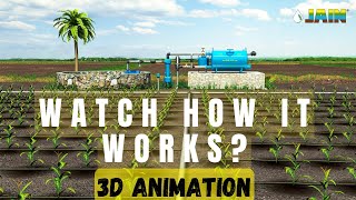 Drip Irrigation System  How It Works  Layout Animation [upl. by Airamanna]