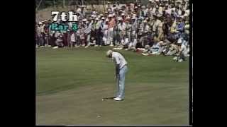 1987 Australian Open Golf won by Greg Norman  ABC TV  Royal Melbourne Golf Club [upl. by Yelnek]