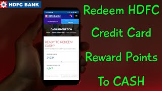 How To Redeem HDFC Credit Card Reward Points To CashVouchers amp Air miles  Redeem Reward Points [upl. by Kaliski722]