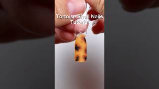 💅 🐢🤎 Tortoise shell nails tutorial nailart tortoise nailtutorial shorts [upl. by Aivle]