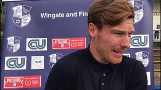 WingateTV Marc Weatherstone post Baldock Town 30 Home Win in the FA Cup [upl. by Bob]