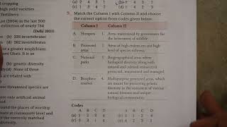 Biodiversity and its Conservation Class 12 Biology Objective [upl. by Rahman]