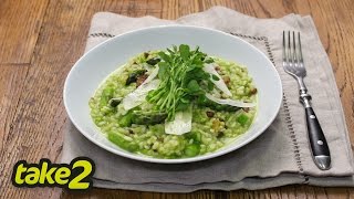 Spring Risotto Recipe with Asparagus [upl. by Bearce]