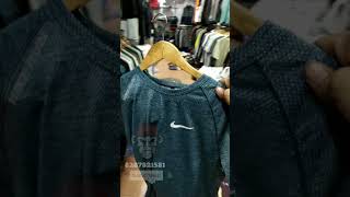 Branded Sports Wear wholesale market in Delhi tank Road  GymSports Wear Branded Tshirts collection [upl. by Oigile297]